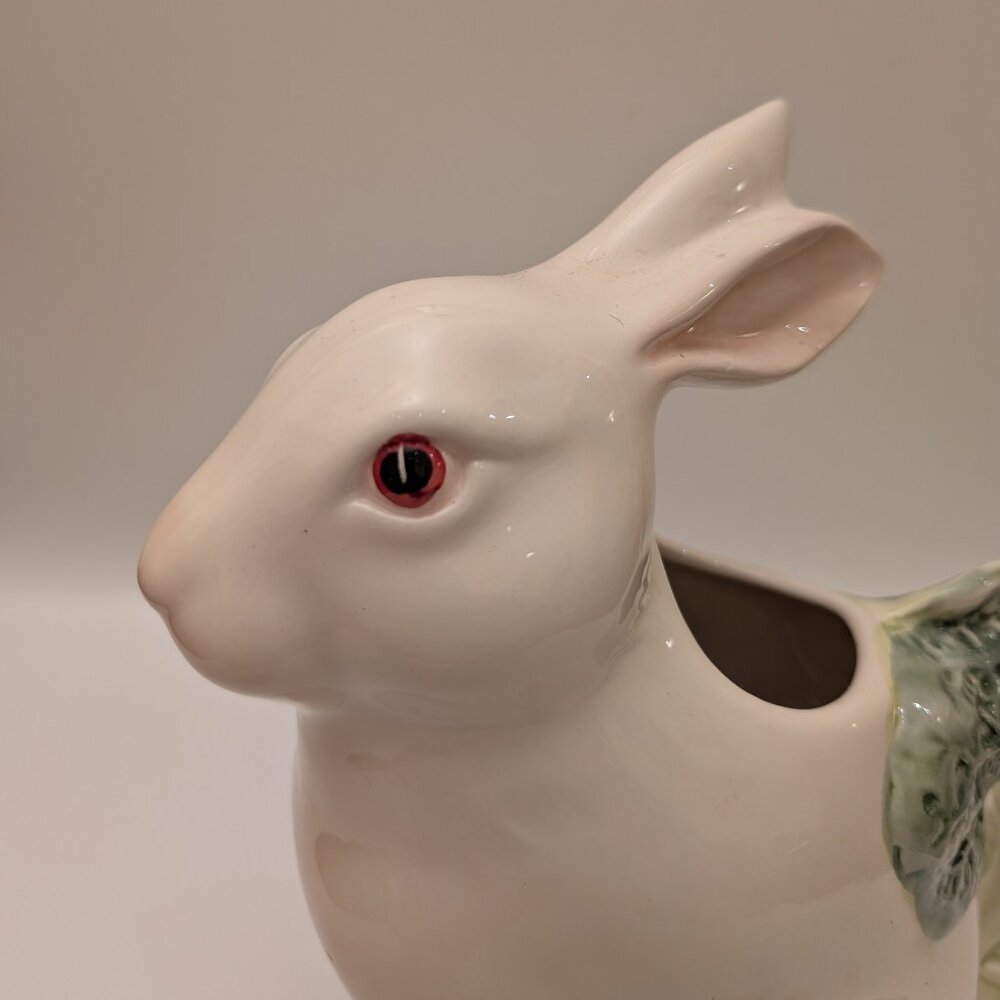 Vintage Pizzato Italy Bunny Pitcher – Handcrafted Ceramic Easter Rabbit 10.5" - Picture 5 of 7